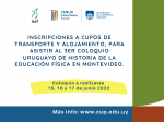 Coloquio cupos 22 isef