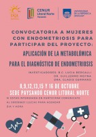 Convocatoria Mujeres Endometriosis