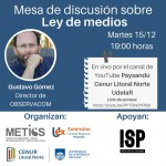 Flyer Invitación Ley de Medios
