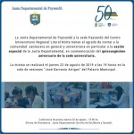 Invitación sesion junta