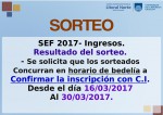 Resultado del sorteo ISEF 2017