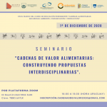 Seminario Cadenas alimentarias construyendo propuestas interdisciplinarias