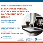 UEP Comunicación vocal y no verbal online