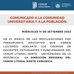 comunicado 14 09 CenurLN 1