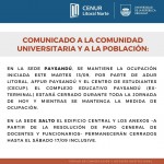 comunicado 14 09 CenurLN 2