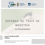 defensa de tesis de maestría