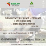Curso optativo de grado y postgrado “Extensión rural y asesoramiento técnico” - edición 2018