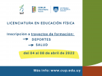 inscripción a los trayectos de ISEF