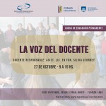 Nuevo Curso de Educación Permanente: La voz del docente.