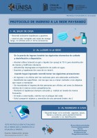 protocolo unisa ingreso a la sede