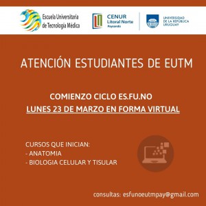 ATENCIÓN ESTUDIANTES DE EUTM