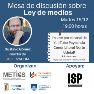 Flyer Invitación Ley de Medios