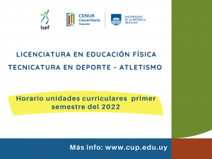 Horario isef 2022 1semeste