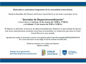 Jornadas DEPARTAMENTALIZACION Pay