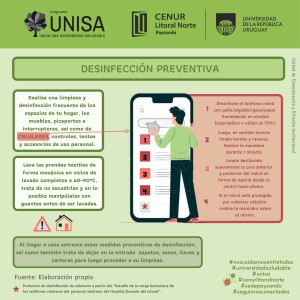 Unisa Coronavirus desinfección