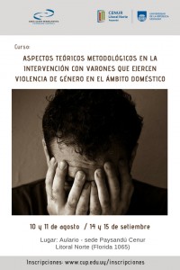 Curso: Aspectos teóricos metodológicos en la intervención con varones que ejercen violencia de género en el ámbito doméstico