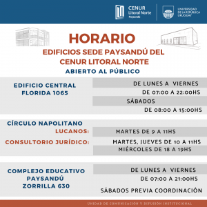 horario mayo 22