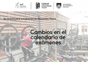 info CUP calendario exámenes ISEF