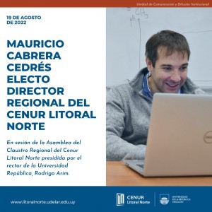 mauricio cabrera director cenur litoral norte